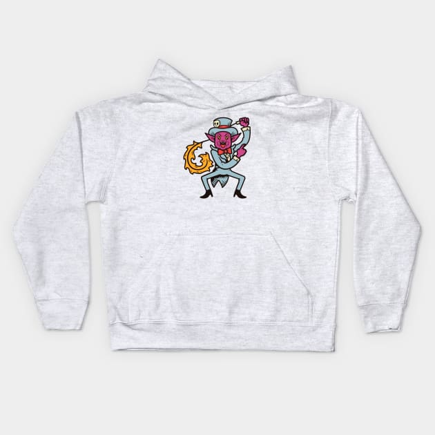 Vintage Cartoon Demon Circus Ringmaster Kids Hoodie by SLAG_Creative